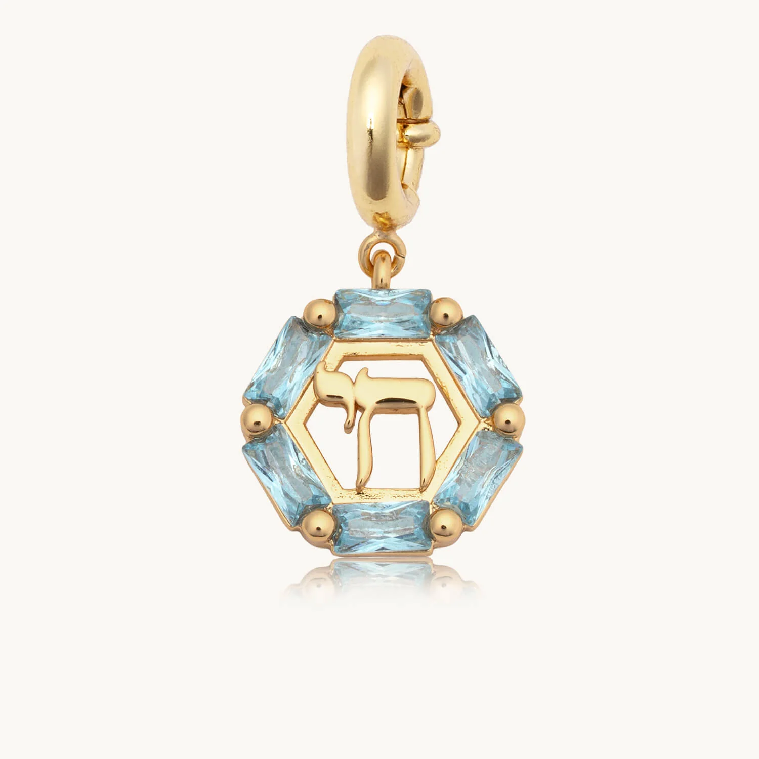 Custom Hanukkah Chai Charm