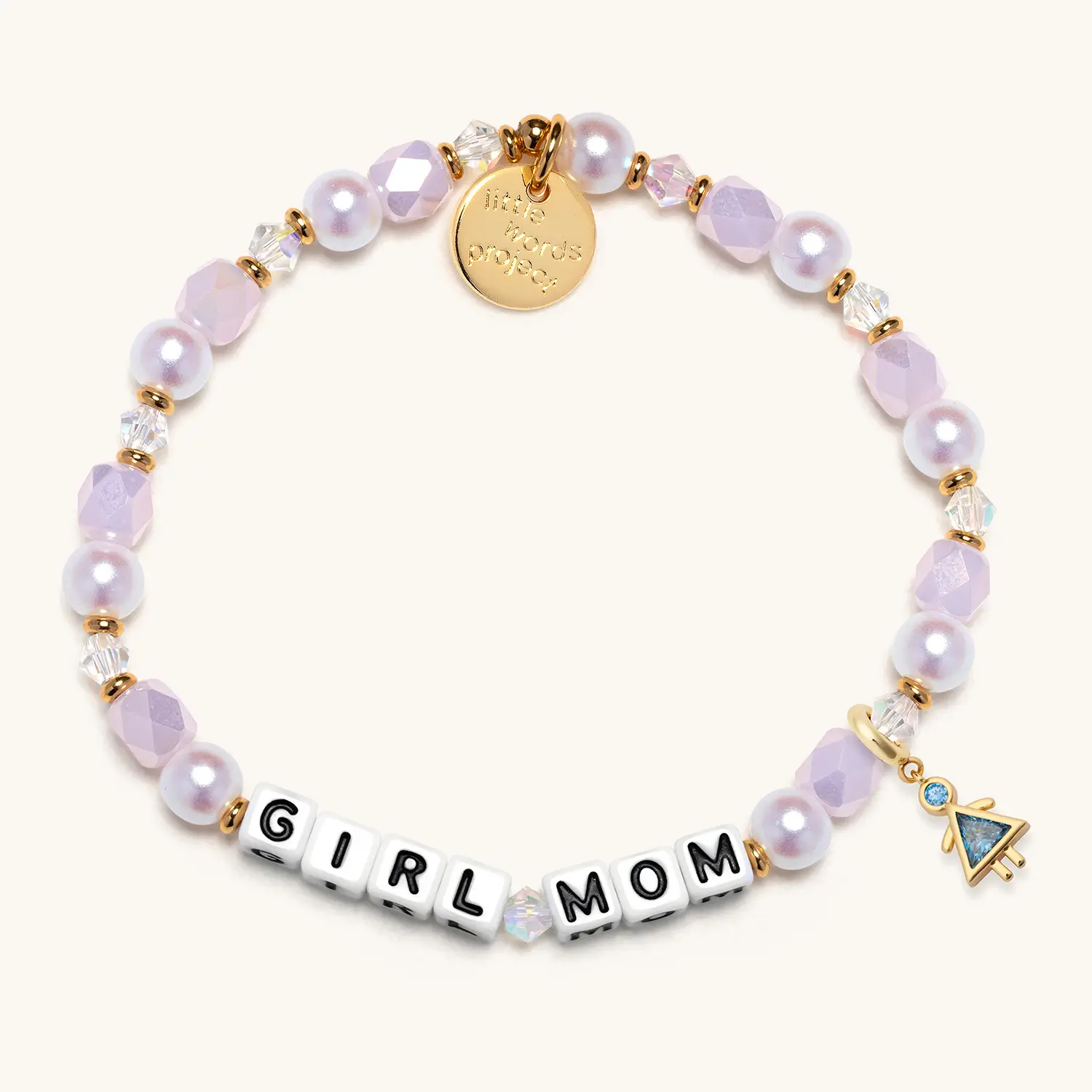 Girl Mom Birthstone Charm Bracelet Set - Image 3