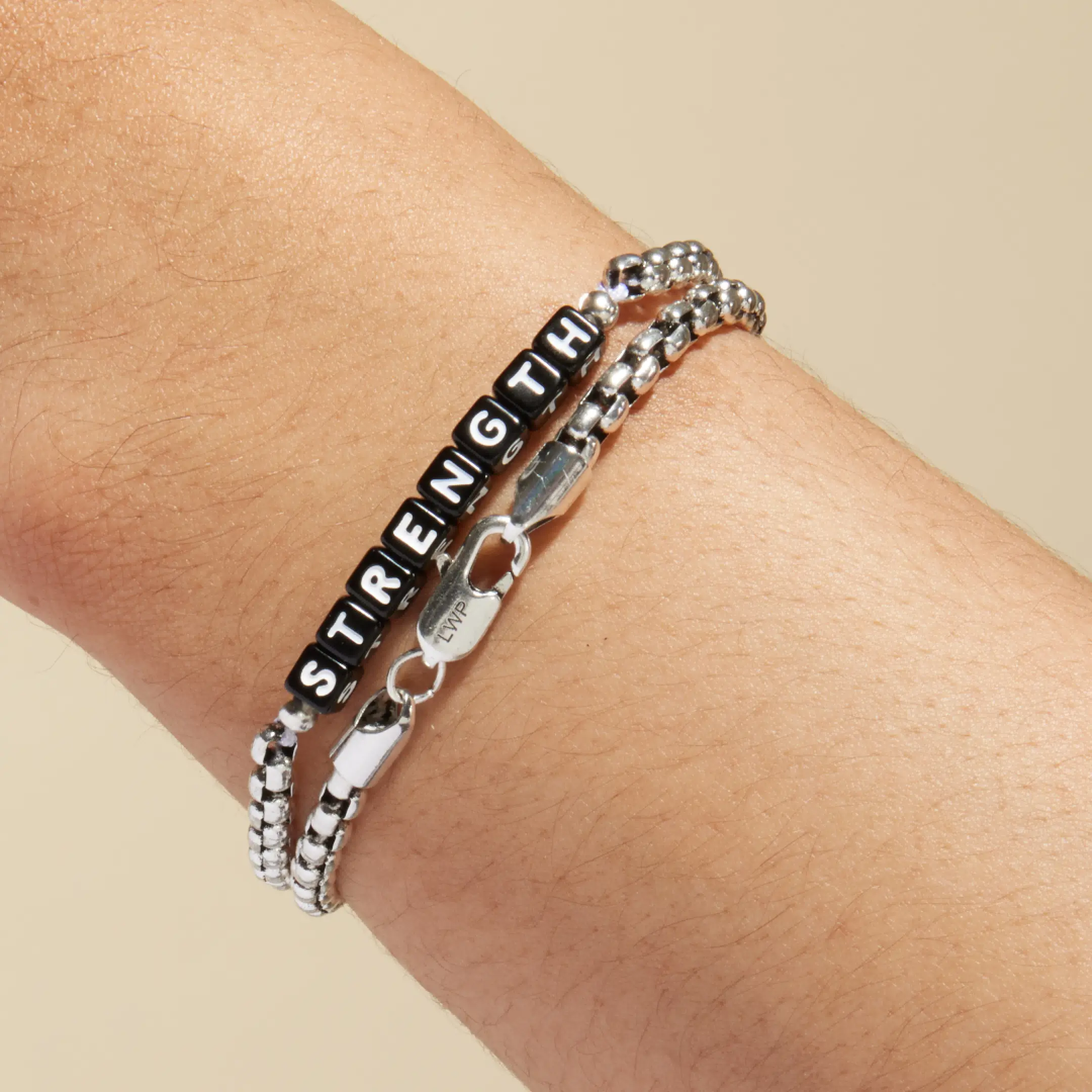 Strength Silver Antique Chain Bracelet - Image 2